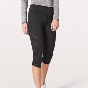 Lululemon Sharp Turns Crop 17” Leggings Black Size 6
